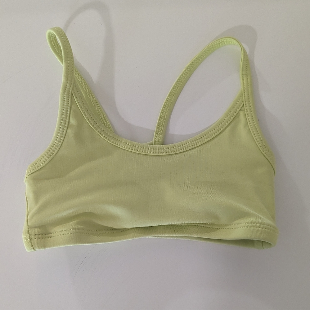 Fabletics chartreuse sports bra 12M